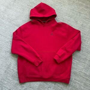 Jordan Red Pullover Hoodie with Small Jumpman Emblem
